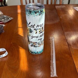 Inspirational Tumbler with Straw - Multicolor